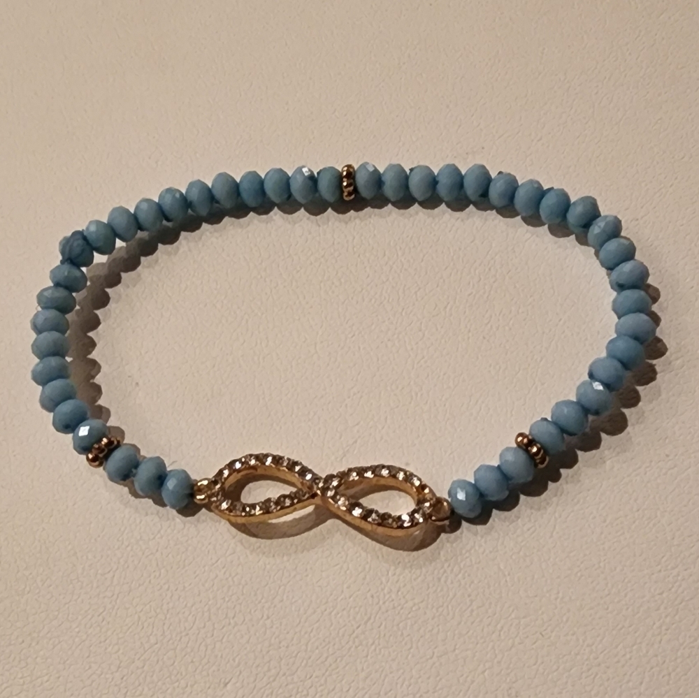 Infinity Stretchy Bracelet. 2.5 inches long